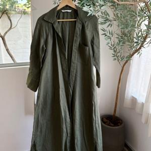 01.16 vestido camisero verde Zara .JPG