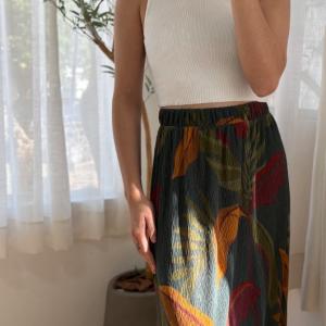 Falda Larga Estampada Verde CYA 05.182.jpg