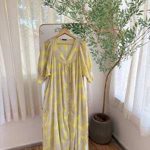 01.29 vestido camisero beige estampado amarillo rapsodia .JPG
