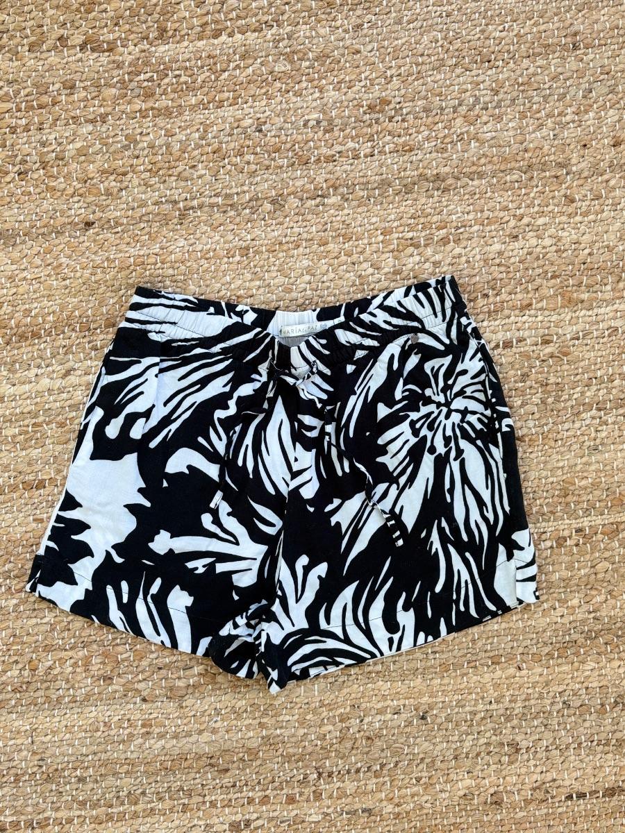 01.47 short casual estampado negro maria La Paz .JPG