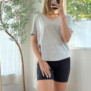 01.49 short deportivo negro high low .JPG