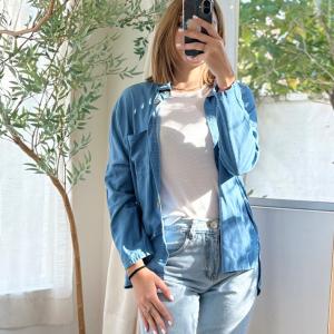 01.76 camisa mangas largar de jeans azul urban haus .JPG