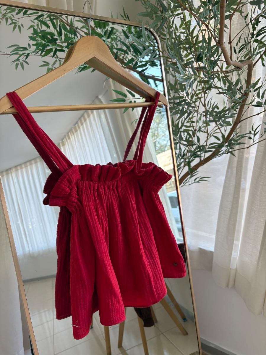 01.82 camisilla corta holgada rojo maria La Paz .JPG